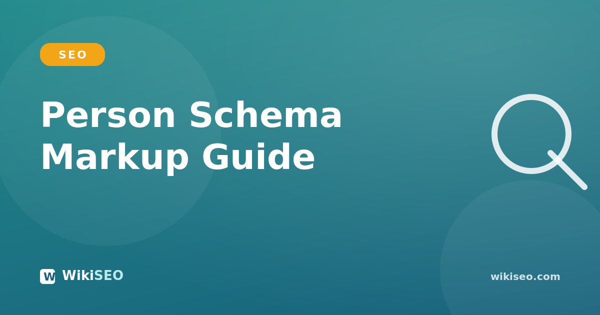 Person Schema Markup: A Guide for Authors & Founders